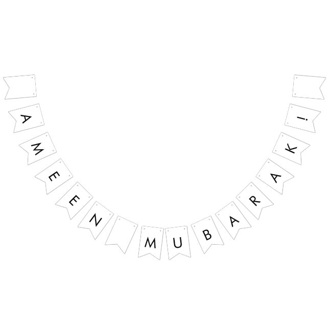 Ameen Mubarak Pennant Banner (Alle)