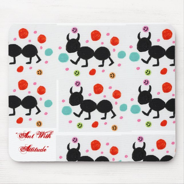 Ameise mit Haltung Mousepad (Vorne)