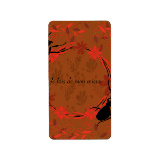 Ameise, positive Affirmation, inspirierender Satz Adressaufkleber