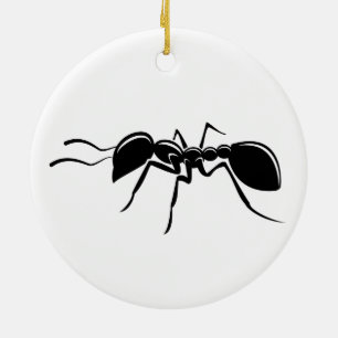 Ameise zeichnend Insekt Keramik Ornament