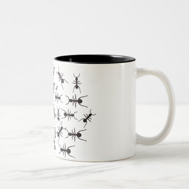 Ameise Zweifarbige Tasse (Rechts)