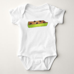 Ameisen auf einem Log Celery Peanut Butter Picnic Baby Strampler