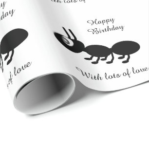 Ameisen-Geburtstag Geschenkpapier