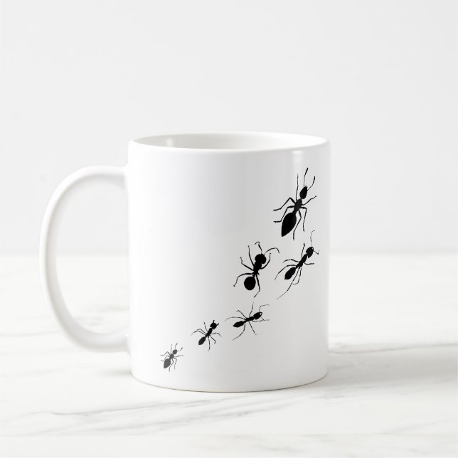 Ameisen im Haus Go Marching Kaffeetasse (Links)