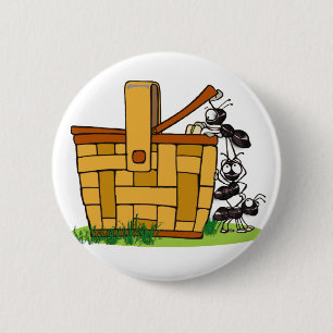 Ameisen-Picknick-Korb Button