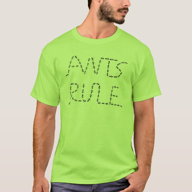Ameisen-Regel (Schwarzes) T-Shirt (Vorderseite)