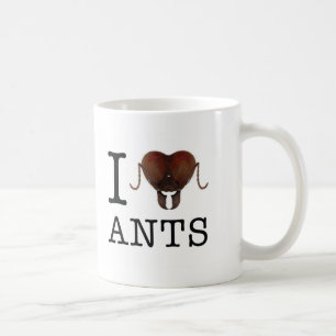 Ameisen-Tasse des Herzens I Kaffeetasse