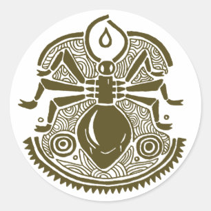 Ameisen-Totem Runder Aufkleber