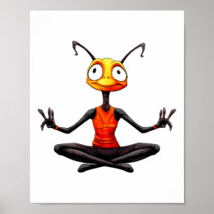 Ameisen Yoga Poster