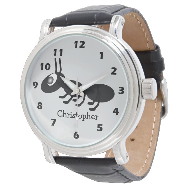 Ameisendesign Armbanduhr (Schrägansicht)