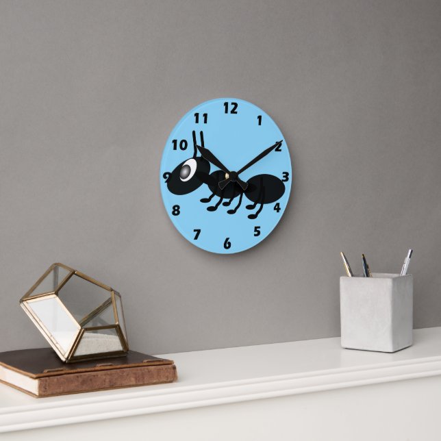 Ameisendesign Runde Wanduhr (Büro)