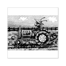 AMEISENFARM AUF DEM LAND, TRAKTOR STEMPEL