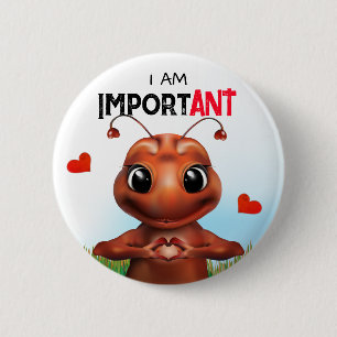 Ameisengebärdensprache Button