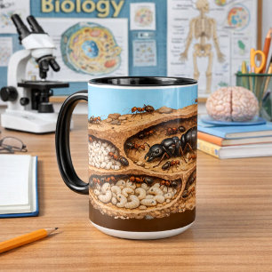 Ameisenkolonie-Biologie Tasse