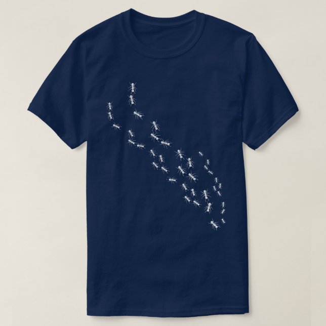 Ameisenlinie Behaltend T-Shirt (Design vorne)