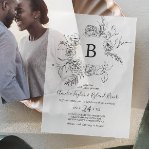 AMELIA Boho Botanische Monogram Floral Wedding