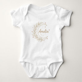 Amelia Custom Name Baby Bodysuit - Elegant Celesti Baby Strampler