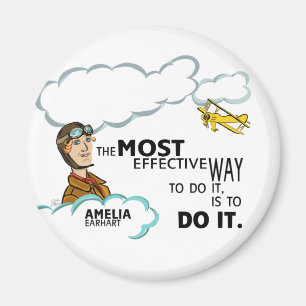 Amelia Earhart am effektivsten machen Magnet