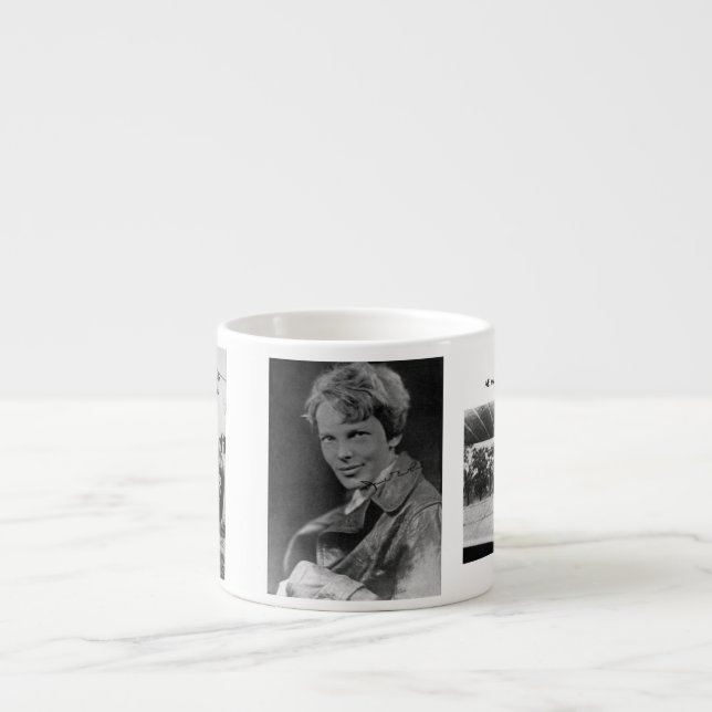 "Amelia Earhart" Espressotasse (Vorderseite)