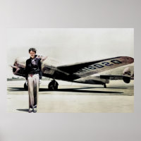 Amelia Earhart Lockheed Electra C 1937 Colorized