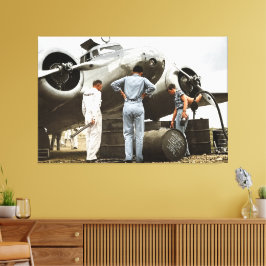 Amelia Earhart Lockheed Modell 10 Electra 1937 Rem Leinwanddruck
