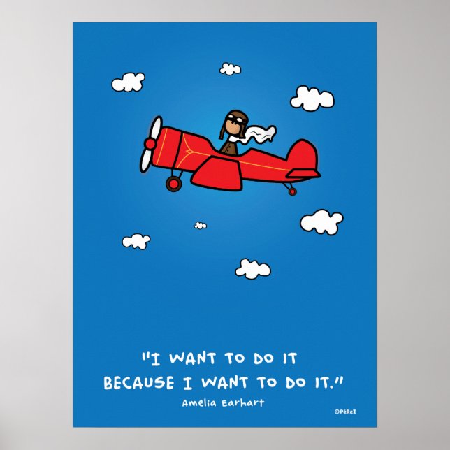 Amelia Earhart Poster (Vorne)