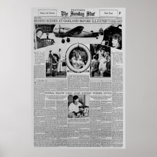 Amelia Earhart vor dem Flug um die Welt 1937  Poster