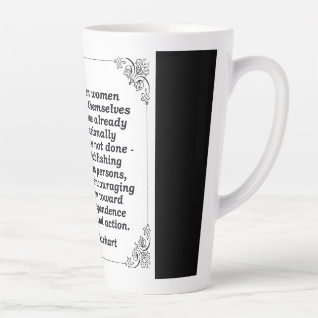 Amelia Earhart Wisdom Tasse (Rechts)