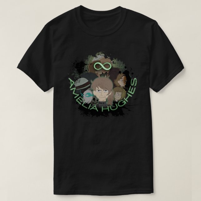 Amelia Hughes Infinity Train w Text Perfect Gift T-Shirt (Design vorne)