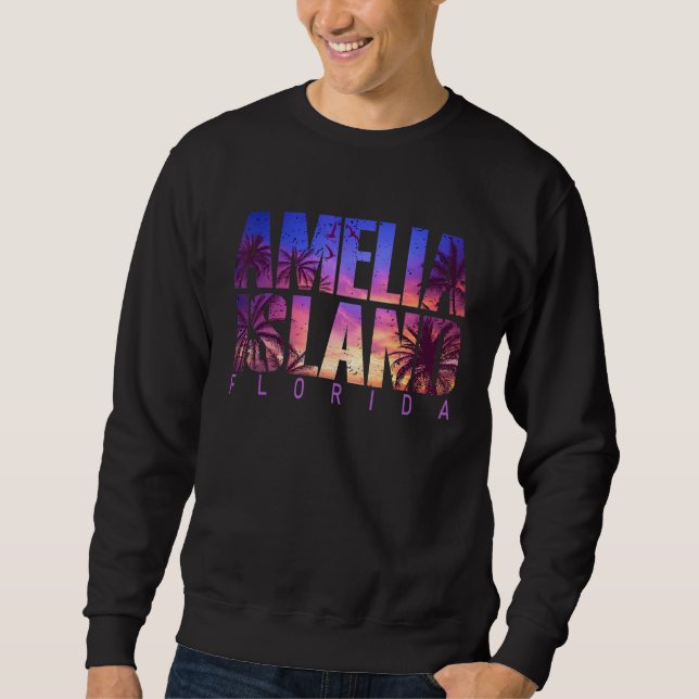 Amelia Island Beach Summer Vacation Matching Famil Sweatshirt (Vorderseite)