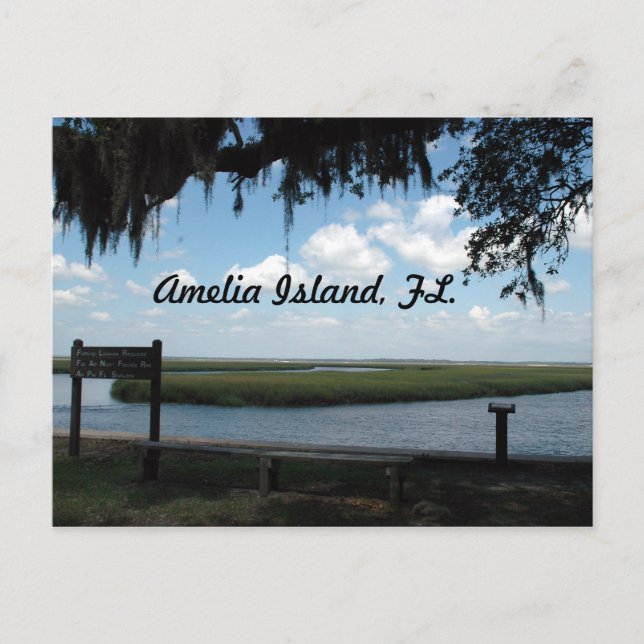 Amelia Island, FL, Postkarte (Vorderseite)
