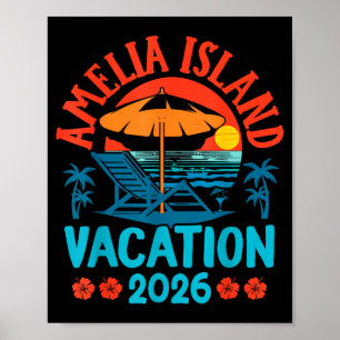 Amelia Island Florida 2026 Urlaub Strand Sommer V Poster