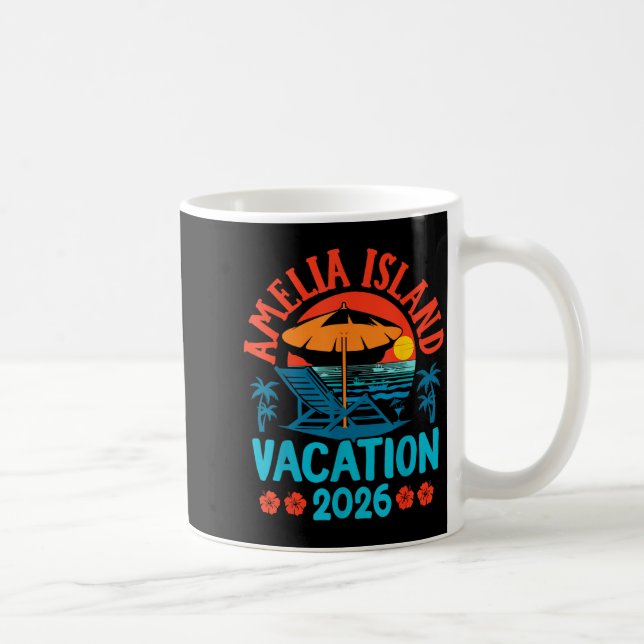 Amelia Island Florida 2026 Vacation Beach Summer V Kaffeetasse (Rechts)