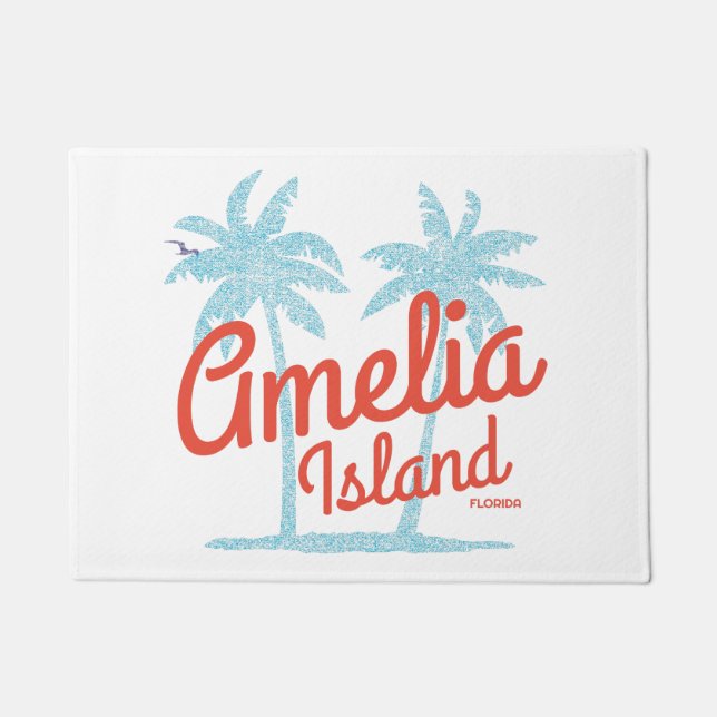 Amelia Island Florida Coral Beach Souvenir Fußmatte (Vorderseite)