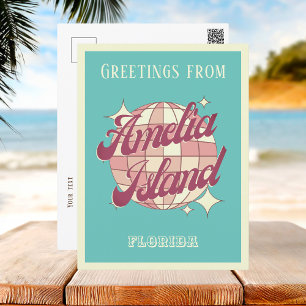 Amelia Island Florida Nassau County Retro-Postkart Postkarte