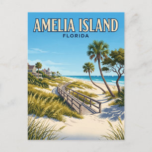 Amelia Island Florida Postkarte