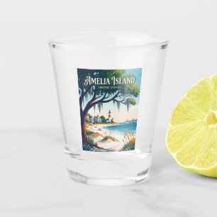 Amelia Island Florida Schnapsglas