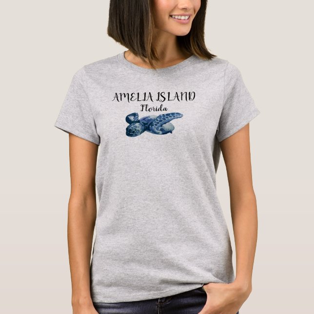 Amelia Island Florida Sea Turtle T - Shirt (Vorderseite)