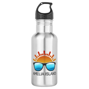 Amelia Island Florida Sonnenbrille Edelstahlflasche