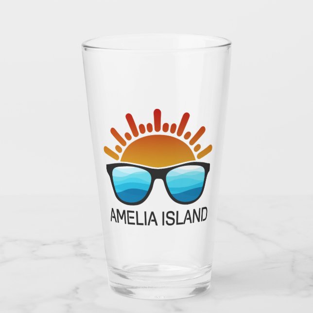 Amelia Island Florida Sonnenbrille Glas (Vorderseite)
