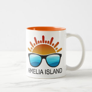 Amelia Island Florida Sonnenbrille Zweifarbige Tasse