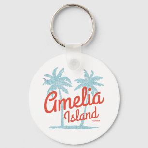 Amelia Island Florida Strand Korallen Surf-Souveni Schlüsselanhänger