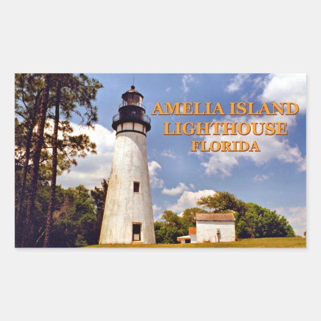 Amelia Island Leuchtturm, Florida Stickers (Vorderseite)