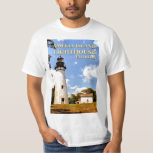 Amelia Island Lighthouse, T - Shirt Florida