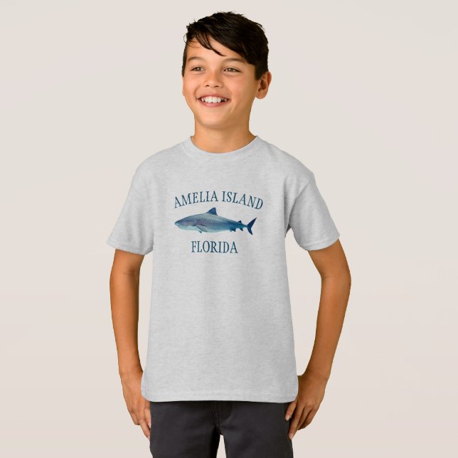 Amelia Island Shark Kid T - Shirt (Vorne ganz)