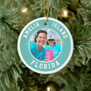 Amelia Island Urlaub Weihnachten Keramik Ornament