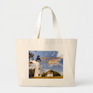 Amelia- Islandleuchtturm, riesige Taschen-Tasche Jumbo Stoffbeutel