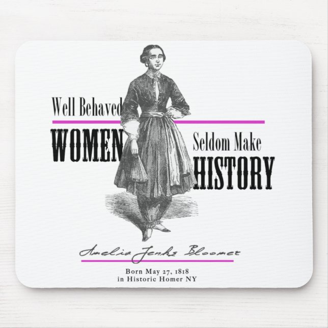 Amelia Jenks Bloomer Mousepad (Vorne)