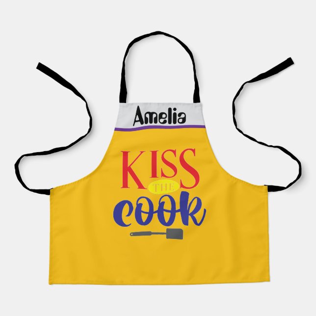 Amelia küsst den Koch Schürze (Vorderseite)