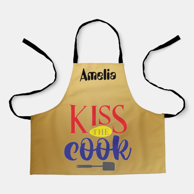 Amelia küsst den Koch Schürze (Vorderseite)